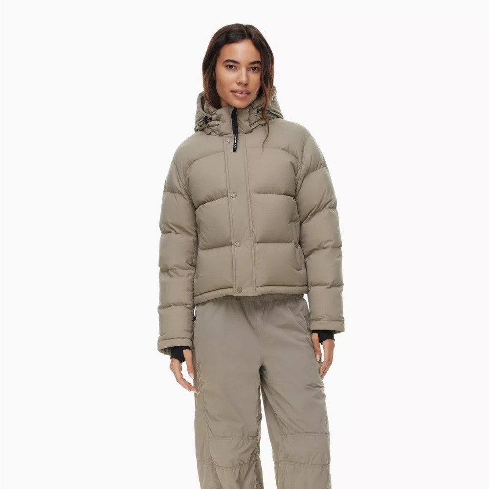 Aritzia Super Puff Shorty, Modern Taupe | S